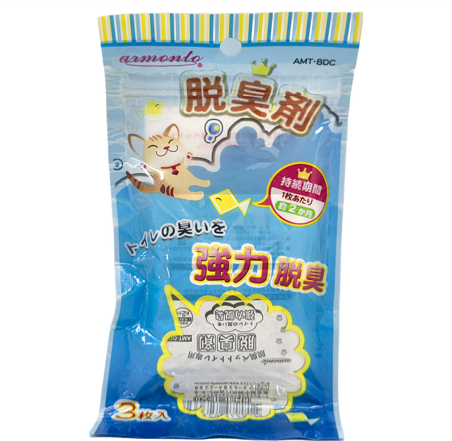 armonto 阿曼特 貓砂盆專用脫臭劑 3入, 24g, 1包