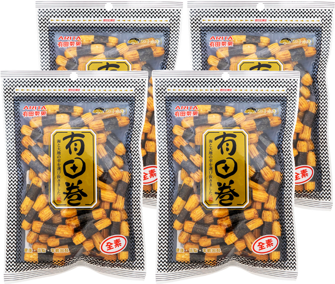 ARITA 有田製菓 海苔小卷, 80g, 4包