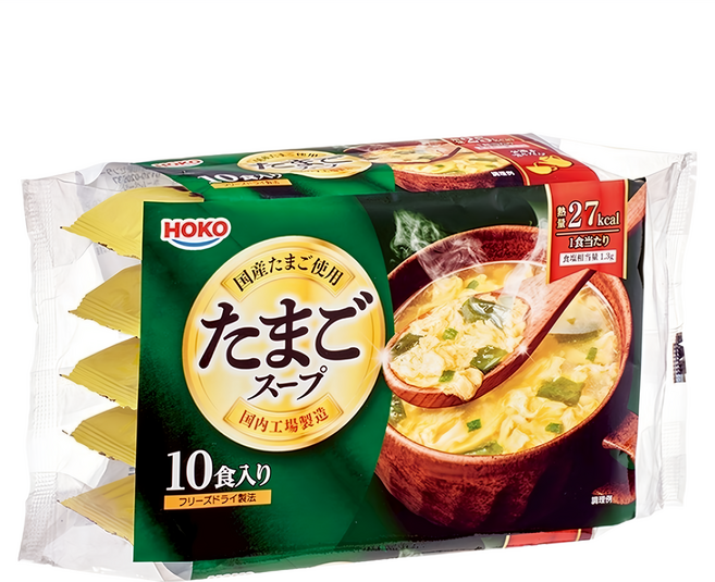 HOKO 寶幸 即食蛋花湯 10包, 64g, 1袋