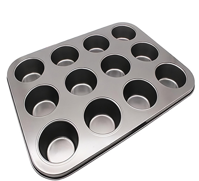 PEARL LIFE 珍珠金屬 紙杯蛋糕模具 12格 D-2672 Petit Heart, 1個