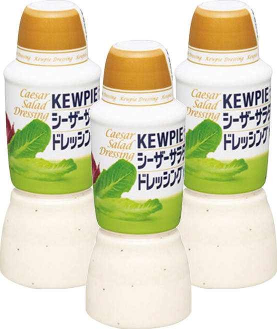 Kewpie 凱薩沙拉醬 日式風味 起司黑胡椒提味 口感柔滑濃郁 無味精無防腐劑, 380ml, 3瓶