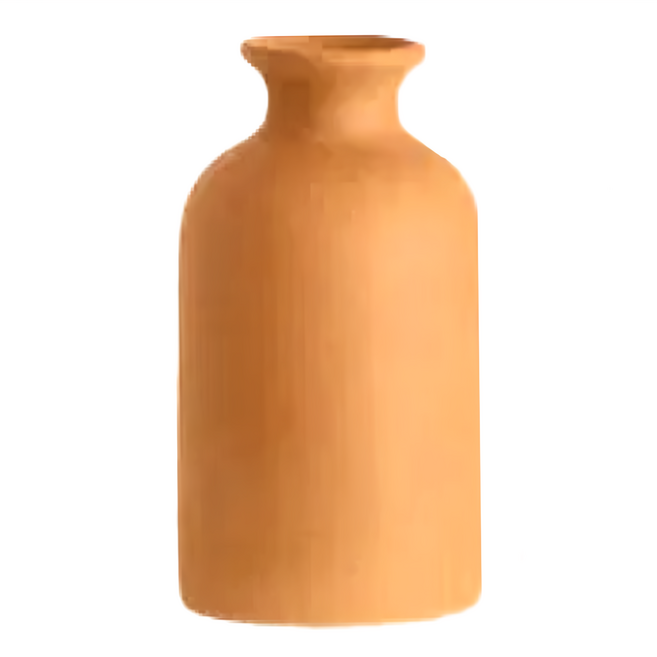 MYUMYUMYU 沐慕家居 素色花瓶/陶瓷花瓶/插花瓶 可裝水, 棕色點點款