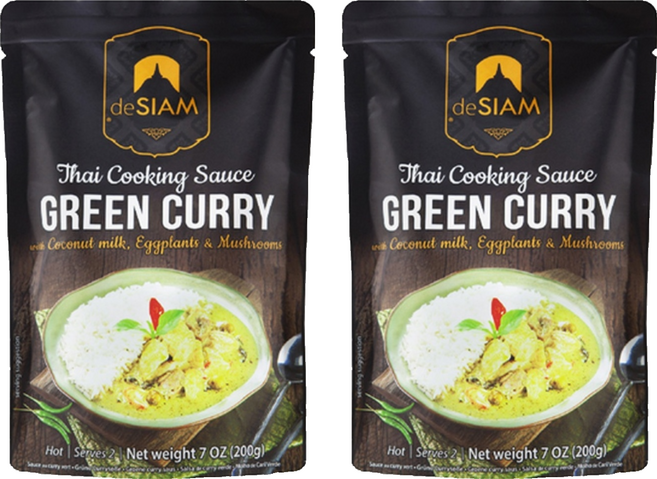 SIAM 泰式綠咖哩調理醬包, 200g, 2包