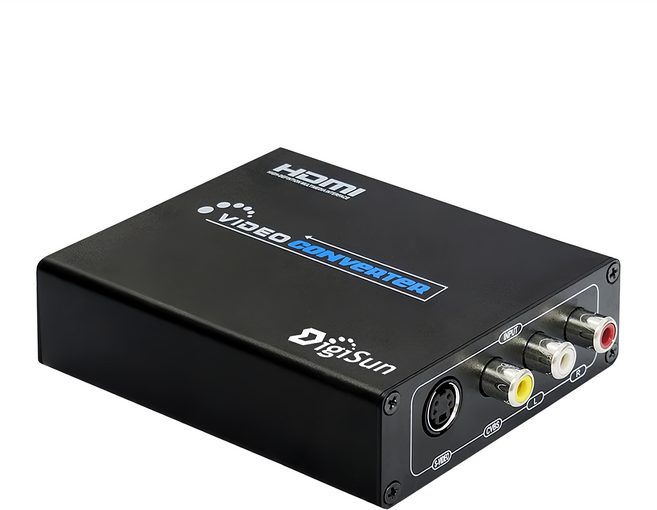 DigiSun 得揚 AV / S 端子轉 HDMI 支援1080P@60Hz解析度, VH518, 1個