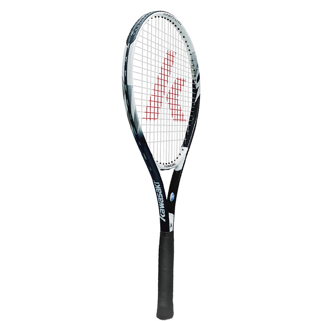 Kawasaki 川崎 KT 1500 高級鋁合金穿線網球拍 拍面110 長度685+/-1mm 重量300+/-5g, KTA1500BK, 黑色, 1支