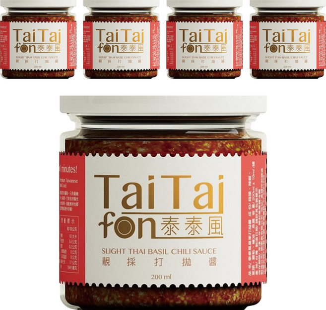 TaiTaifon 泰泰風 靚採打拋醬, 200g, 5罐