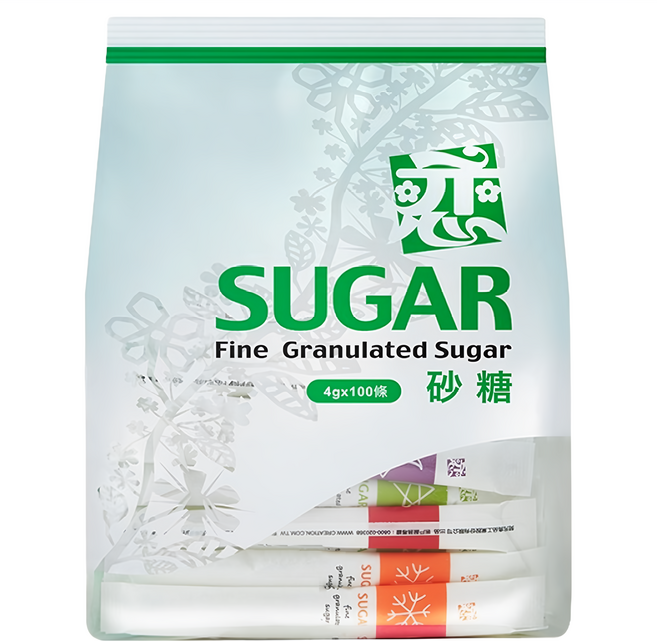 開元食品 戀 長條砂糖 100入, 400g, 1袋