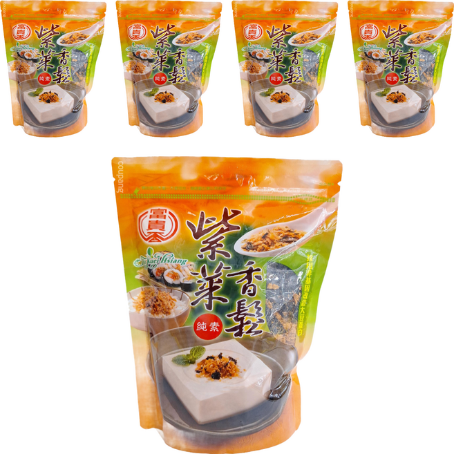 富貴香 紫菜香鬆 純素, 300g, 5包
