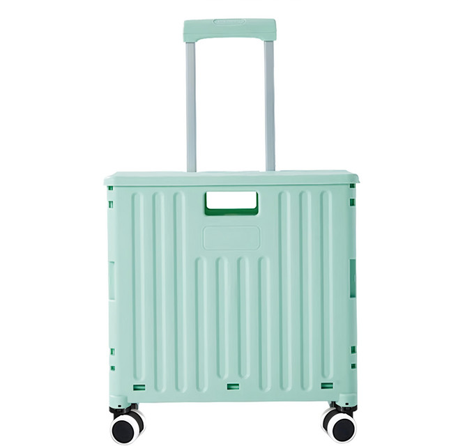 摺疊萬向手推車 YN8806 75L, 綠色, 1個