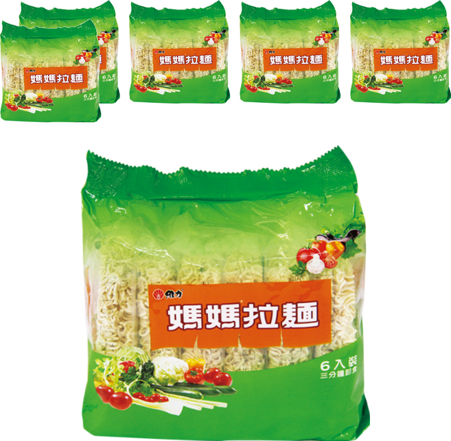 維力 媽媽拉麵, 420g, 6袋