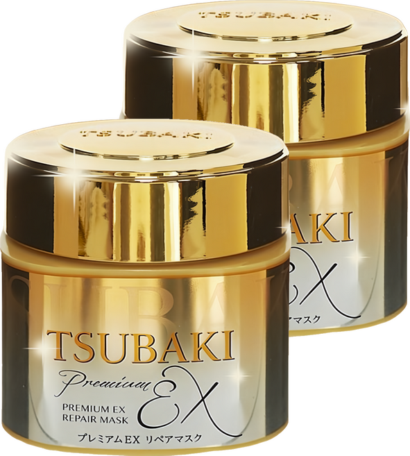 TSUBAKI 思波綺 金耀瞬護髮膜EX, 180g, 2罐