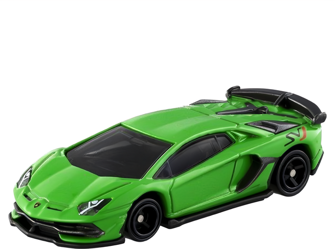 TOMICA 模型小車 藍寶基尼SVJ No.70 132138, 綠色 + 黑色, 1台