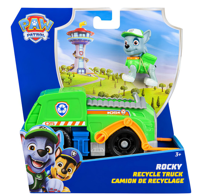 PAW PATROL 汪汪隊立大功 救援車基本車輛組系列, 環保回收車 綠色, 1組