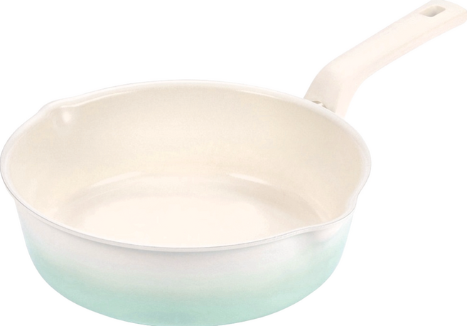 HAPPYCALL Flex Pan Blanc 多功能IH寬平底鍋 漸層綠色, 22cm, 1個
