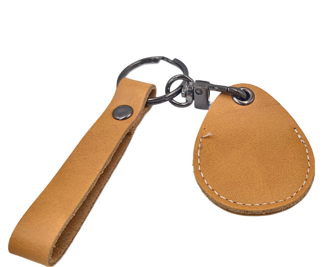 FANCY LIFE 門禁磁扣卡套 水滴形, 黃色, 1個