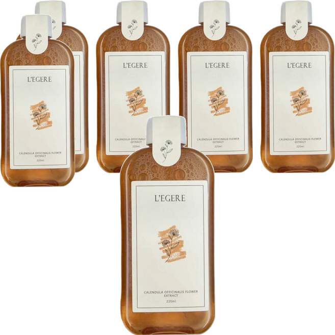 L'EGERE 金盞花舒緩原液精露 即時舒緩 安撫敏弱不適 調理肌膚 強化肌膚防禦力, 220ml, 6瓶