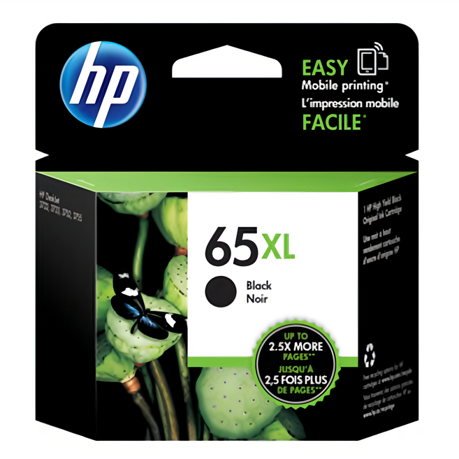 hp 惠普 65 65XL 原廠墨水匣 N9K04AA, 黑色, 1個