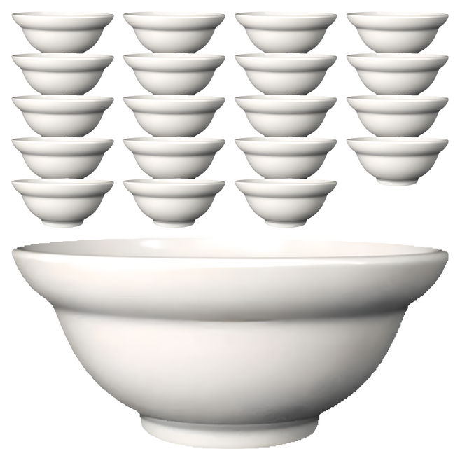 TATUNG 大同磁器 4.5吋生意碗 磁器碗 餐碗, 白色, 1組