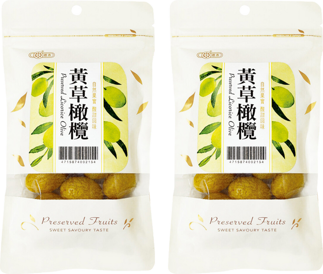 惠香 黃草橄欖, 130g, 2包