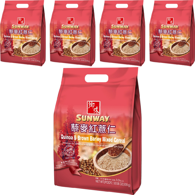 SUNWAY 鄉味 黎麥紅薏仁 10入, 300g, 5袋