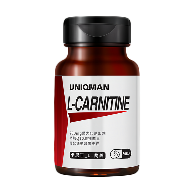 UNIQMAN 優仕曼 卡尼丁 L肉鹼 膠囊食品, 60顆, 1罐