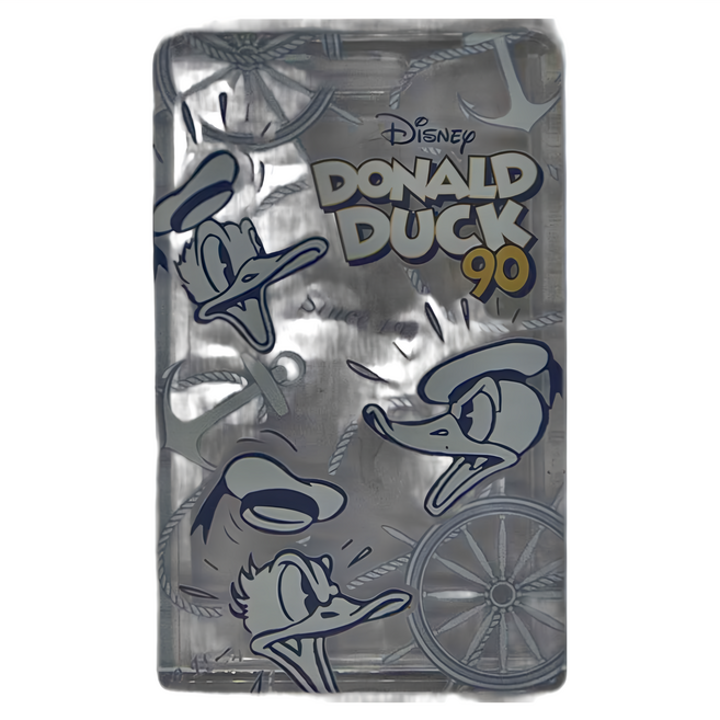 Donald Duck 唐老鴨 質感壓克力票卡 10.5 x 6.5cm 3歲以上適用, 透明, 1個