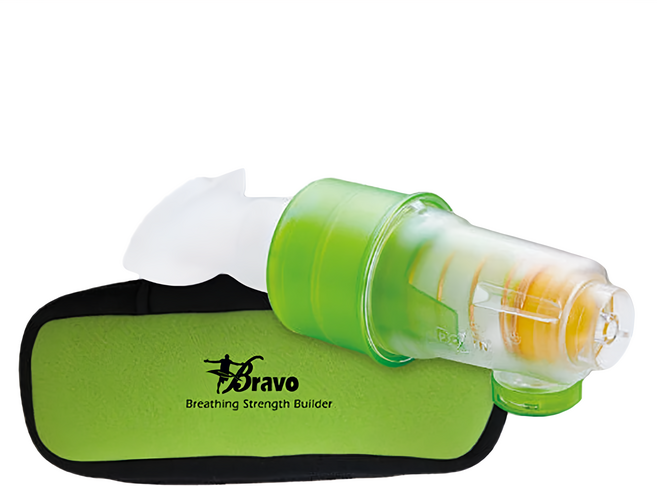 X-BIKE 晨昌 Bravo舒呼樂 呼吸訓練器 一般款 血氧增加機制, 青草綠, 1台