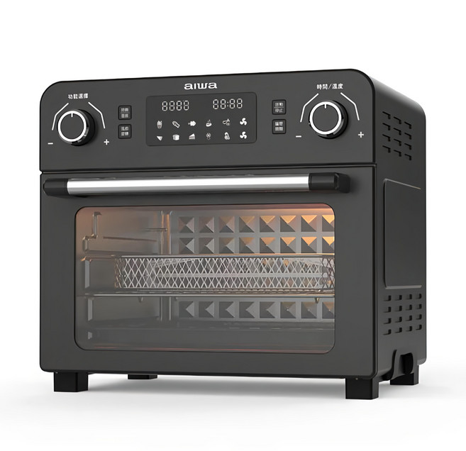 aiwa 愛華 多功能氣炸烤箱 AF023T 23公升大容量 3D空氣對流 10種快速烘烤