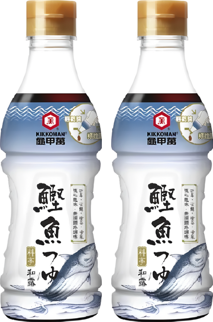 KIKKOMAN 龜甲萬 料亭和露柴魚, 360ml, 2瓶