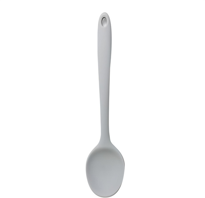 Kitchen Factory 糖果色嬰兒副食品矽膠料理匙, 灰色, 1支