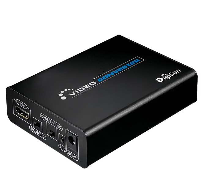 DigiSun 得揚 VH581 HDMI轉AV/S端子高解析影音訊號轉換器 支援NTSC/PAL, 1個