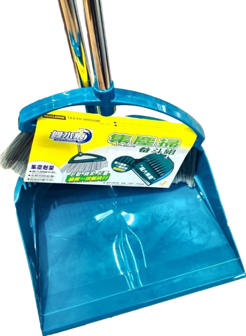 NEXCLEANS 舞水痕 集塵掃畚斗組 藍綠色, 1組