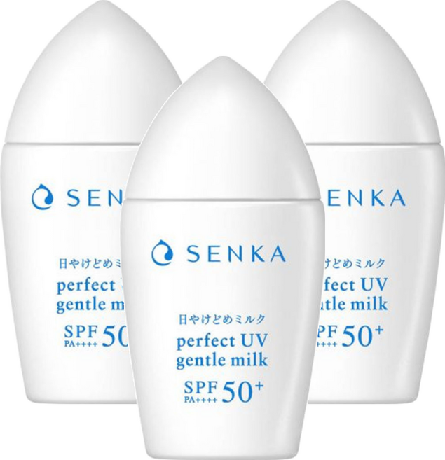 SENKA 專科 台灣公司貨 全效海洋友善防曬乳 SPF50+ PA++++, 40ml, 3條