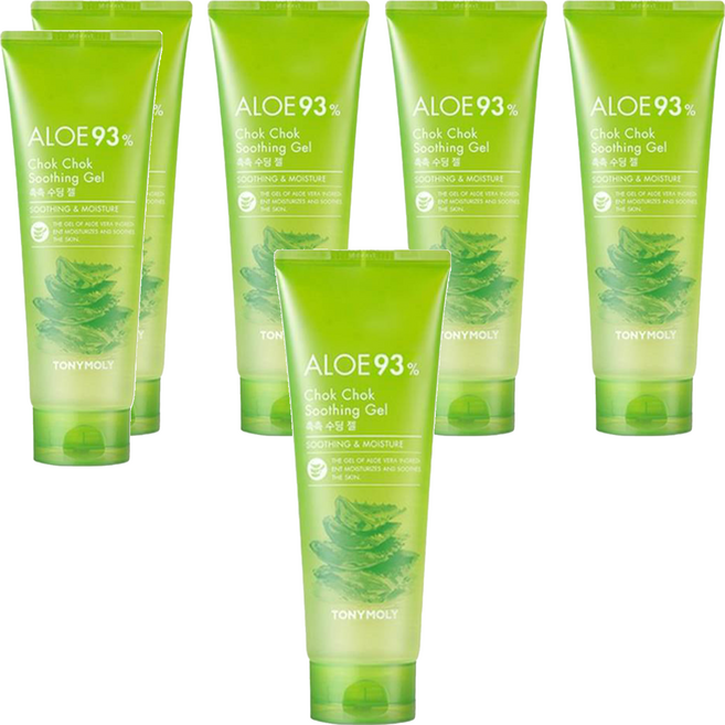 TONYMOLY Chok Chok 蘆薈舒緩凝膠, 6條, 250ml