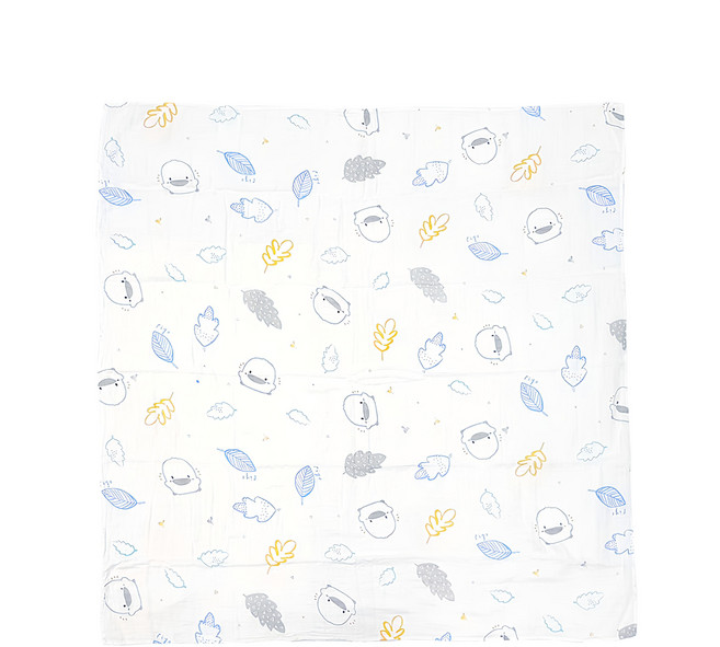 PiYOPiYO 黃色小鴨 雙層水洗襁褓包巾 優質棉布吸汗透氣快乾