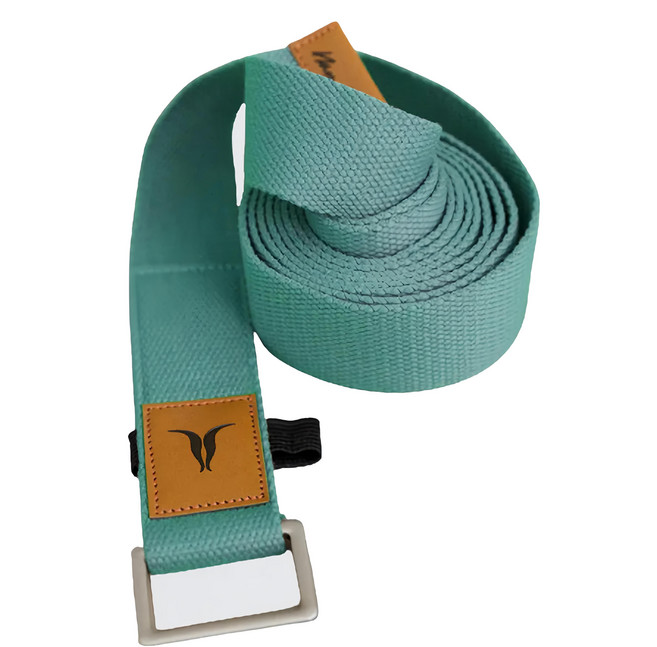 台灣 NAMASTE Yoga Strap 瑜珈繩, 湖水藍, 1條