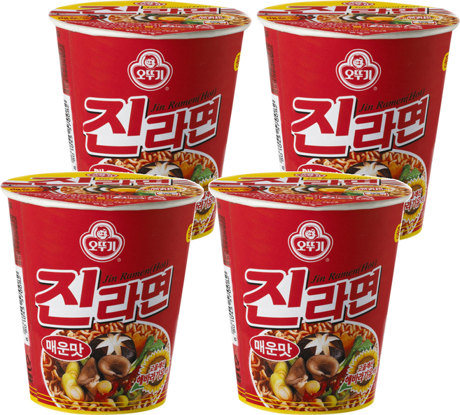 OTOKI 不倒翁 杯麵 金拉麵 辛辣 65g, 4入