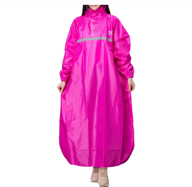 DongShen 東伸 風采半開式雨衣 車縫處防水條 收納式雨帽