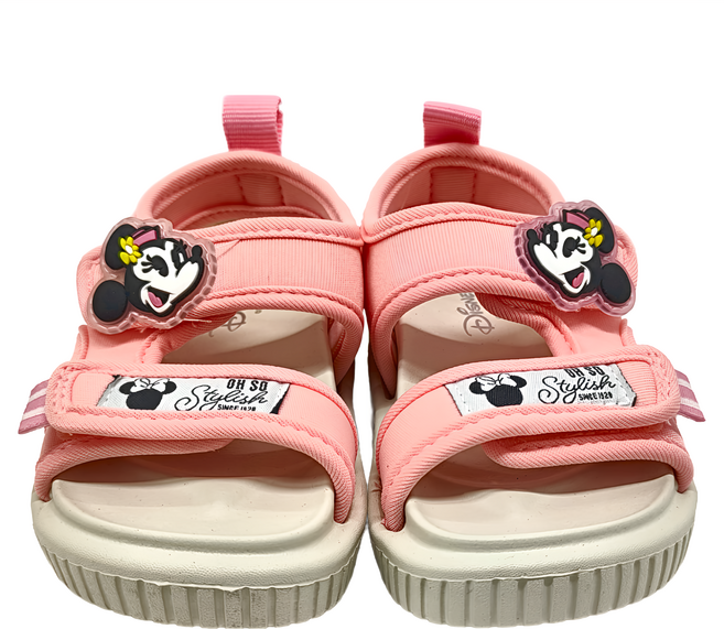 BORUI 柏睿鞋業 兒童款 米妮立體織帶造型休閒涼鞋