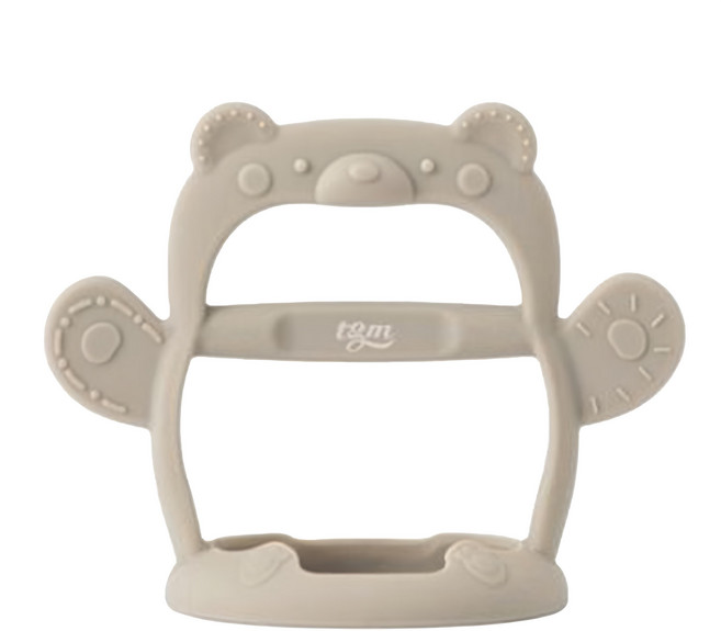 tgm 白金矽膠手腕型固齒器, 固齒器 + 收納盒, 熊熊 灰色, 1個