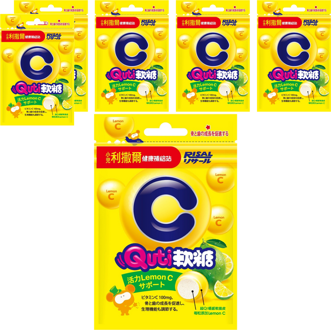 RISAL 小兒利撒爾 Quti 軟糖 活力LemonC, 10顆, 25g, 6包