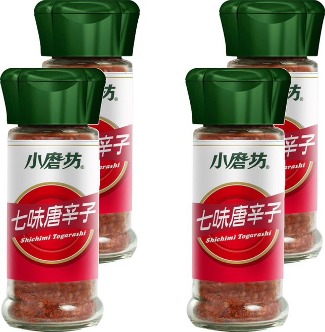 小磨坊 七味唐辛子, 25g, 4瓶
