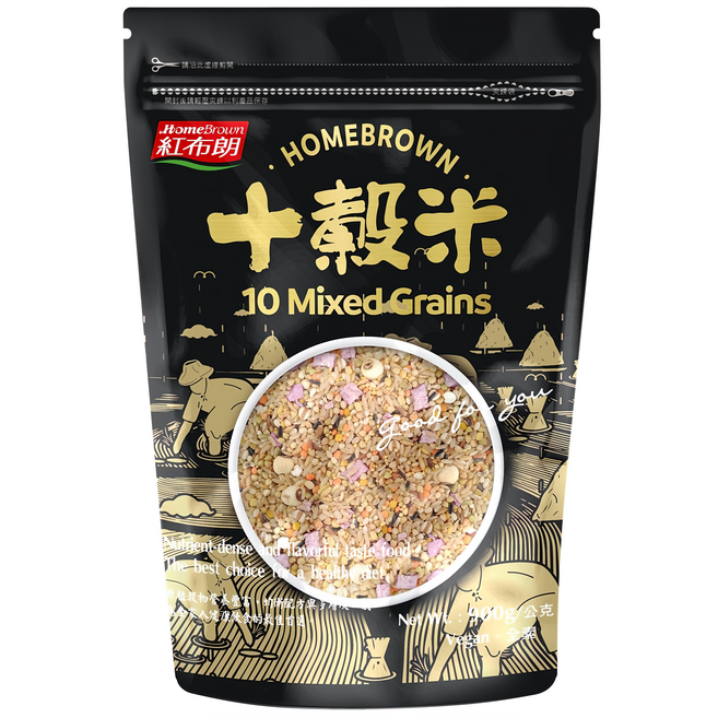 紅布朗 十穀米, 900g, 1包