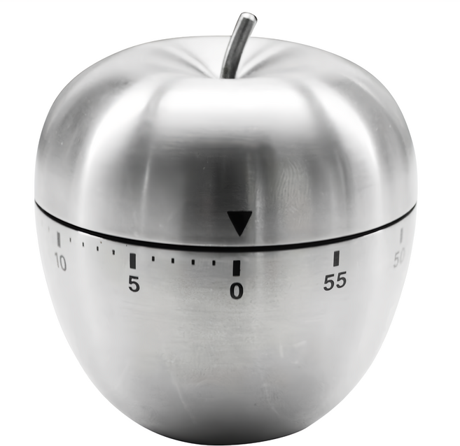 SALUS 佐藤金屬 廚房定時器 71 x 63 x 63mm, 蘋果造型, 1個