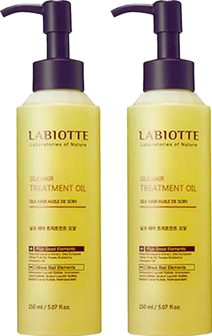 LABIOTTE 絲滑護髮油 深層滋潤修護 改善分岔毛躁, 150ml, 2件