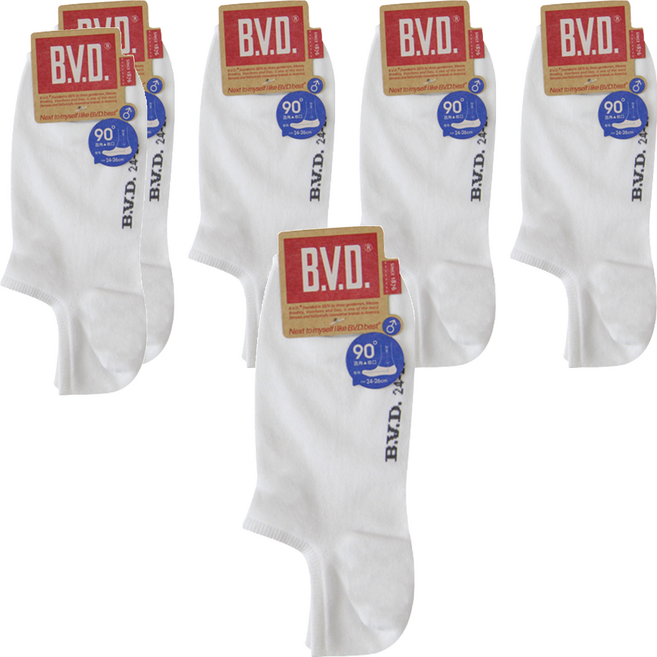 B.V.D. 男款細針低口直角襪 B222