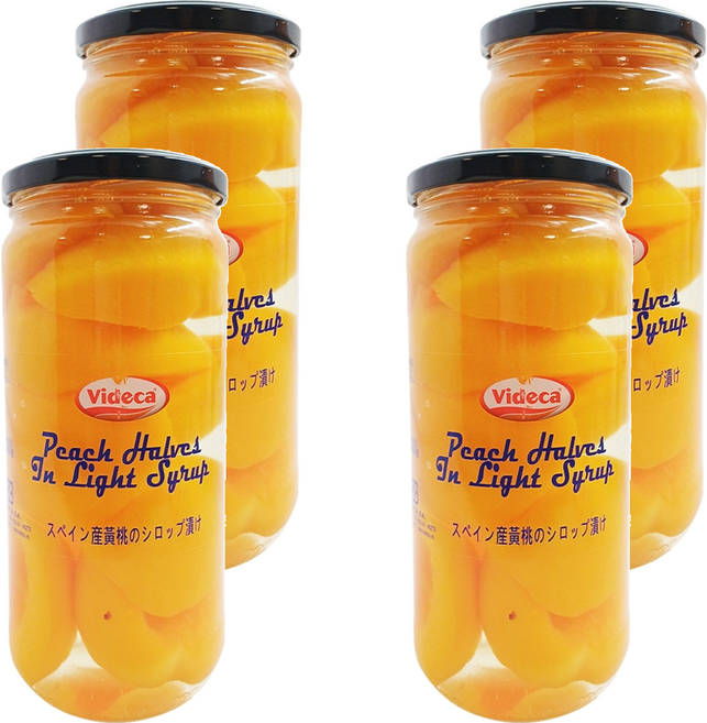 Videca 維德卡 特級切片水蜜桃 西班牙產, 400g, 4罐