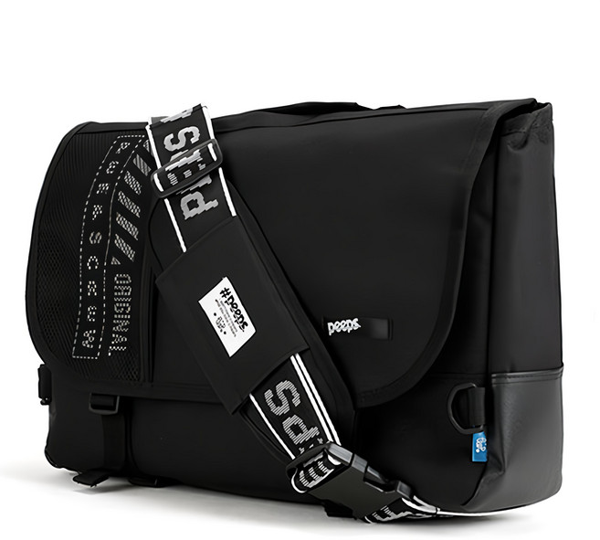 peeps 網眼郵差包 黑色