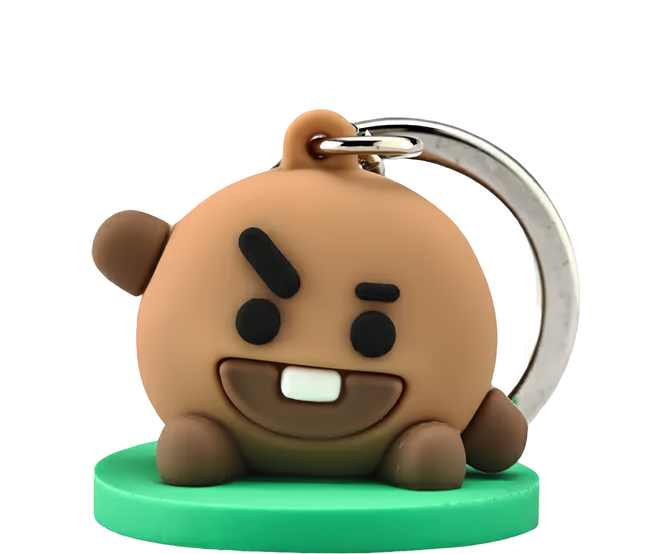 iPASS 一卡通 BT21 立體造型, Basic SHOOKY 棕色, 1個