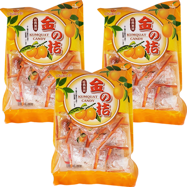 Chiao-E 巧益 金の桔, 165g, 3袋